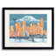Seattle to Mt. Rainier Framed Print Canvas-65825633-65850496