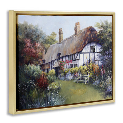  Art mural sur toile flottante, "Budding Cottage Garden" par Hilary Mayes