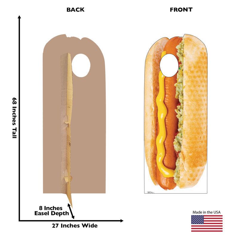68'' Food & Beverage Cardboard Standup