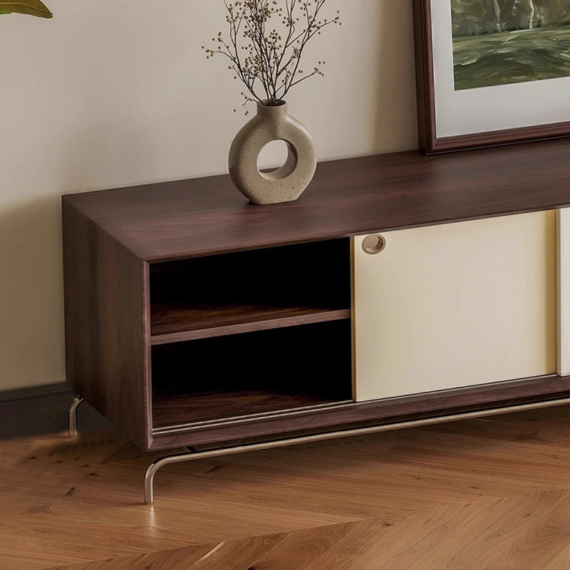Armoire de rangement moderne et minimaliste pour meuble télé, H 19,69 po x L 78,74 po x l 15,75 po