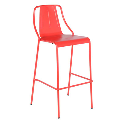 Corrion Powder Coated Steel Outdoor 29.5'' Bar Stool