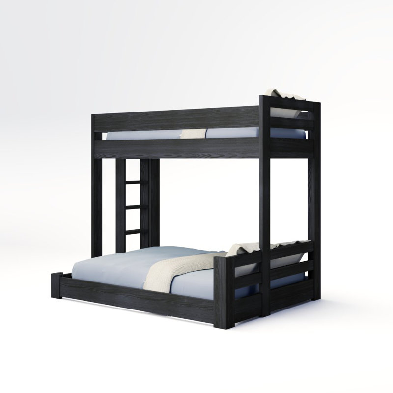 Elevated Kids Bed, Full XL/King, Brushed Iron, Location G