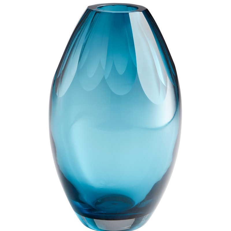 Cressida Glass Table Vase, 11.5" H x 7" W x 7" D