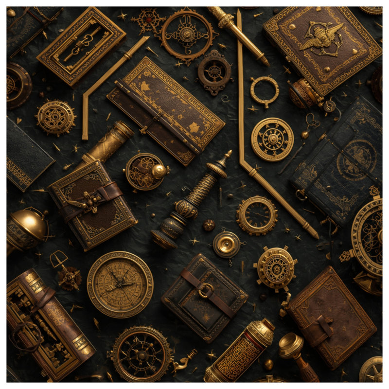 Coussins décoratifs à double face Steampunk Accessoires Collection, 26 x 26 inches