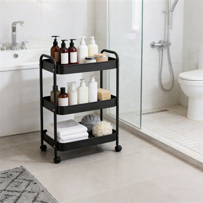 3-Tier Rolling Utility Cart with Handle