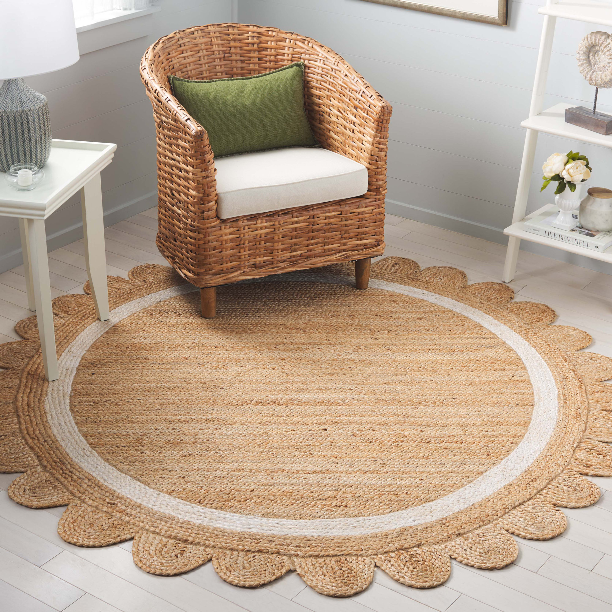 Inaki Jute/Sisal Area Rug, Round 3'