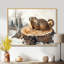 «Forest Marmot Animal In Winter Landscape II - Groundhog», reproduction d'art sur toile-1602114912-1602114915-1602114942