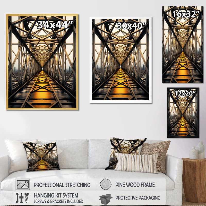 Impression sur toile Bowdens Power Plants Powerful Energies IV, Cadre photo noir, H 20 po x l 12 po x P 1 po