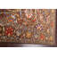 Tapis brun en laine noué à la main de conception unique 8 pi 11 po x 11 pi 11 po New Age