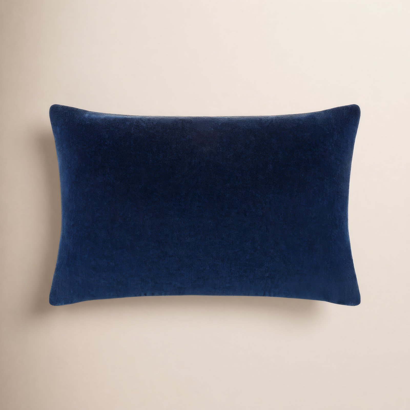 Cotton Lumbar Throw Pillow, 13" x 20", Polyester/Polyfill, Black