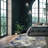 Abstract Machine Woven Polypropylene Marble Area Rug in Blue-87093340