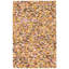 Tapis rectangulaire en cuir de vache fait à la main en patchwork de 5 pi 2 po x 8 pi 3 po Costinela