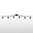 62.2'' 6 -Light Swing Arm Track Track Kit with Dimmable and Adjustable Head-89311753