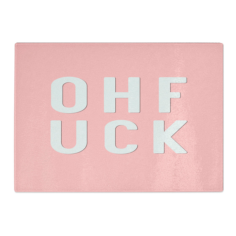 Ohfuk Typography Chopping Board, 0.4cm H x 28.5cm W x 39cm L