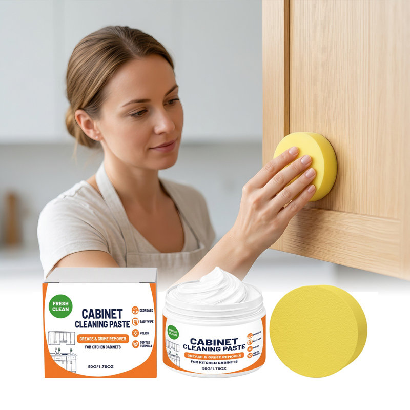 Storage basket Wooden Cabinet Cleaning Paste Is Made Of Multiple Materials With Degreasing And Scratch Free Properties It Can Quickly Dissolve Oil
