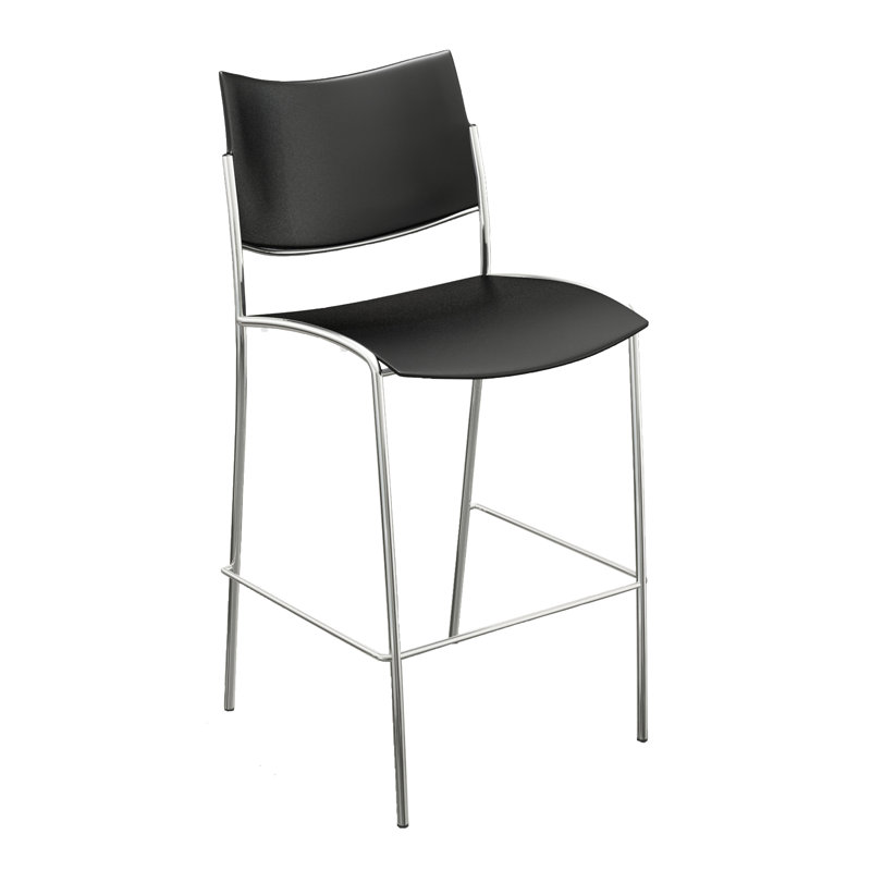 Tabouret empilable Escalate, Noir
