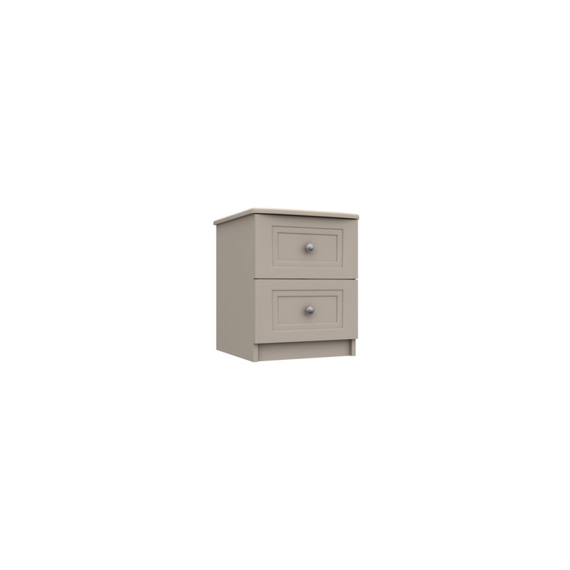 Adnan 39.8 cm W Bedside Table, Fired Earth