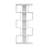 Petrolina 72.44" H x 30.91" W 5-Shelf Open Geometric Bookcase in White-151454228