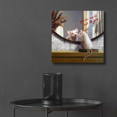 «Mighty Mouse» par Lucia Heffernan, art mural en verre acrylique