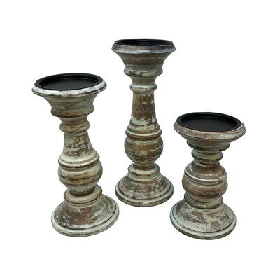 Set of 3 Starlight Pillar Holders