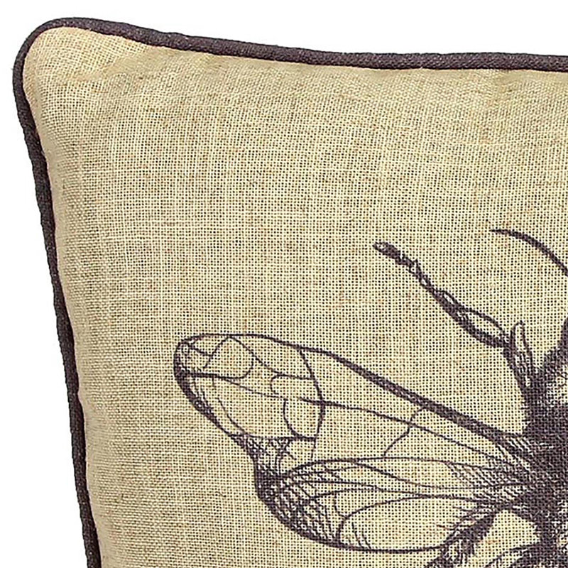 Indoor Throw Pillow, 18" x 18", Bee Kind