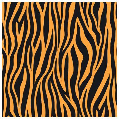 Orange Black Tiger Stripes Comforter