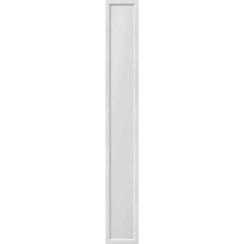 Porte d'entrée avant en fibre de verre Spotlight Smooth Spotlight, S'ouvre à droite vers l'intérieur, Blanc brillant