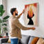 Mind on Fire Modern - Wrapped Canvas-1843054496-1843054507
