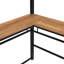 Lit mezzanine en métal noir avec tablettes à 3 niveaux et bureau de travail en forme de L. Chambre créative. Matériaux. Assemblage facile. Idéal pour les artistes avec poste de travail sur ordinateur. Ajout fonctionnel.
