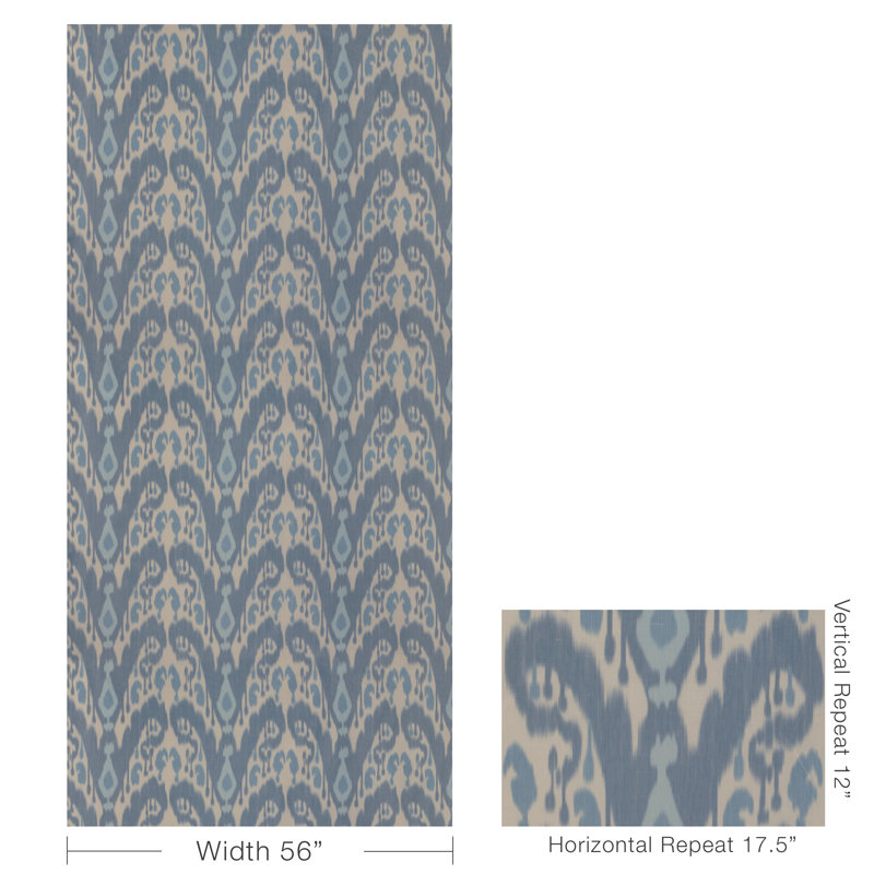 Bukara Warp Print, Blue