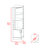 Syrah Corner Bar Cabinet with Two Doors, Three Open Shelves and Bottle Racks-1156929402