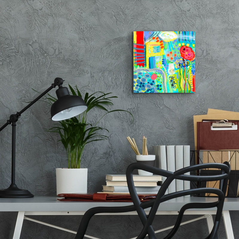 «The House On The Hill» par Wyanne, H 12 po x l 12 po x P 0,13 po