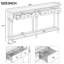 Grey Wash Hallway Table With 4 Drawers And Open Shelf, Vintage Craftsmanship, Pine Veneer Retro Entryway Wash, Suitable For Various Interior Decor