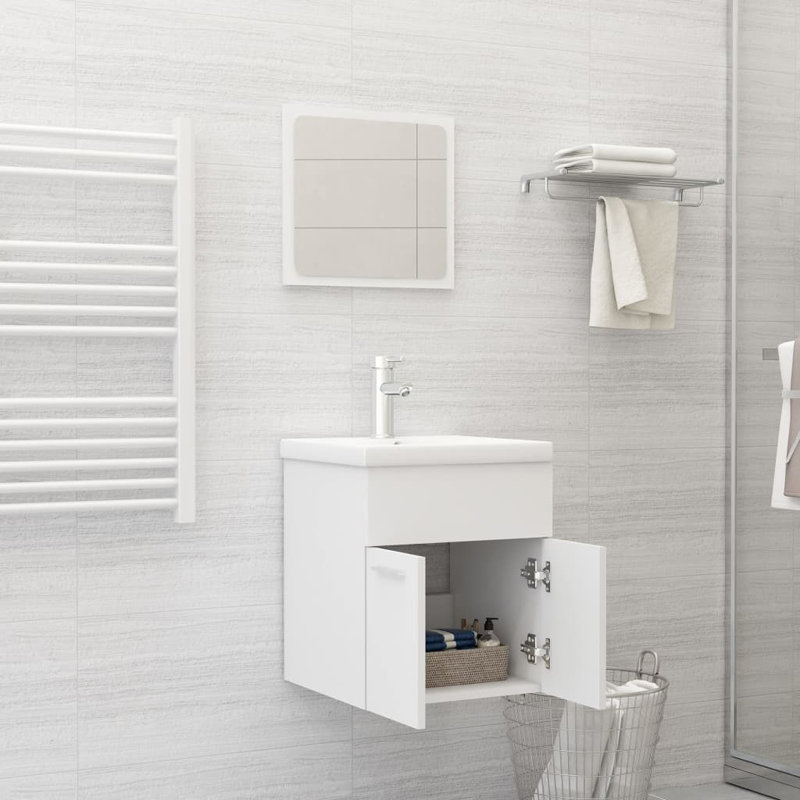 Meuble-lavabo pour salle de bain, Blanc