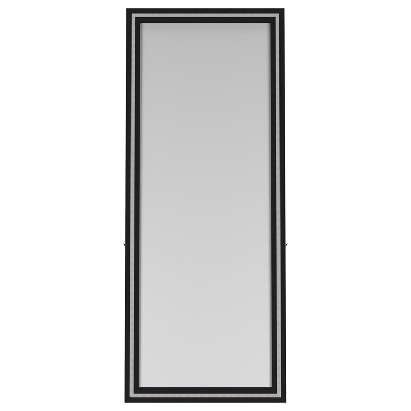 Fiskie Led Standing Mirror, Black