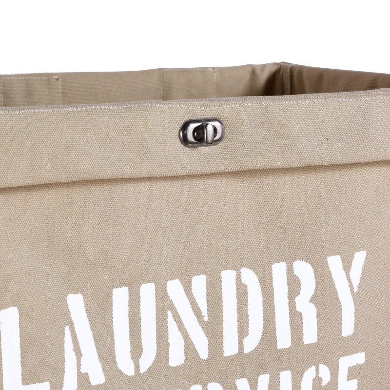 Lanham Army Canvas Rolling Laundry Hamper