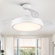 42" Blade LED Retractable Blades Ceiling Fan with Remote Control and Light Kit Included