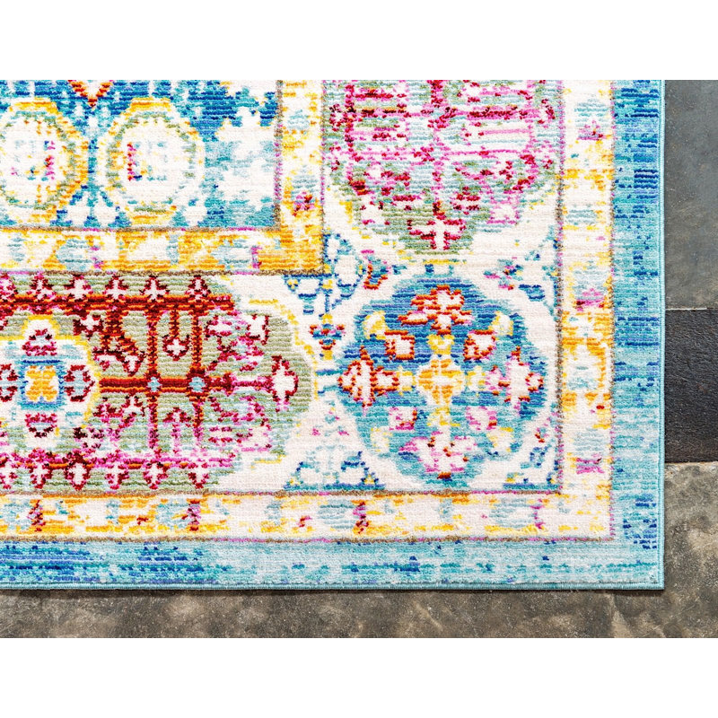 Donminique Geometric Indoor Rug, Rectangle 6' x 9'