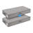 2 Pack 4.5 Inch Tall Low Profile Underbed Clothes Storage Organizer Bin With Sturdy Side & Bottom Support, Use As Clothes Organizer, Pillow And Blanket Organizer