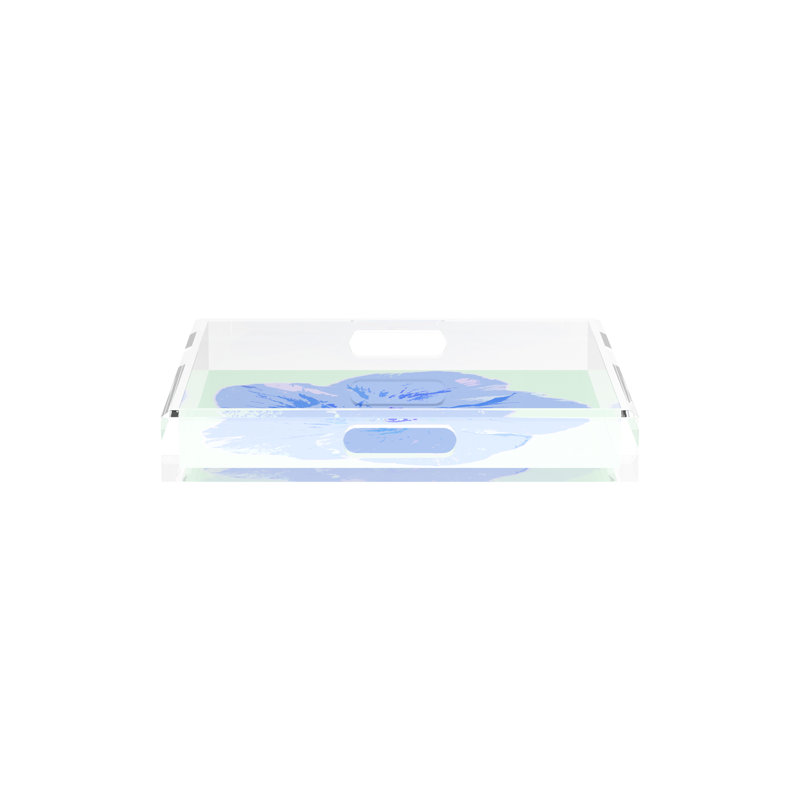 Decorative Tray, 12"W x 12"D x 2"H, Clematis