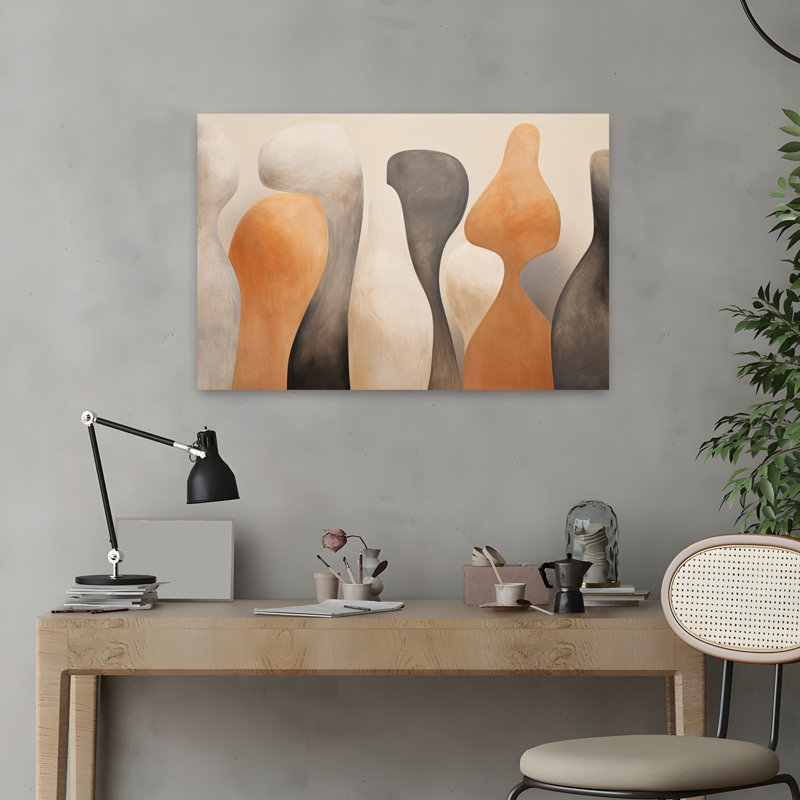 Art contemporain, art contemporain abstrait, H 16 po x l 24 po