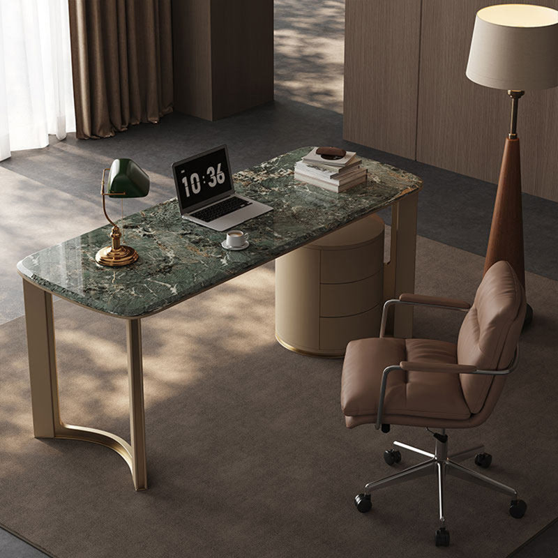Bureau en marbre 62,99 "Modern Luxury, 29.53" H x 62.99" W x 25.59" D