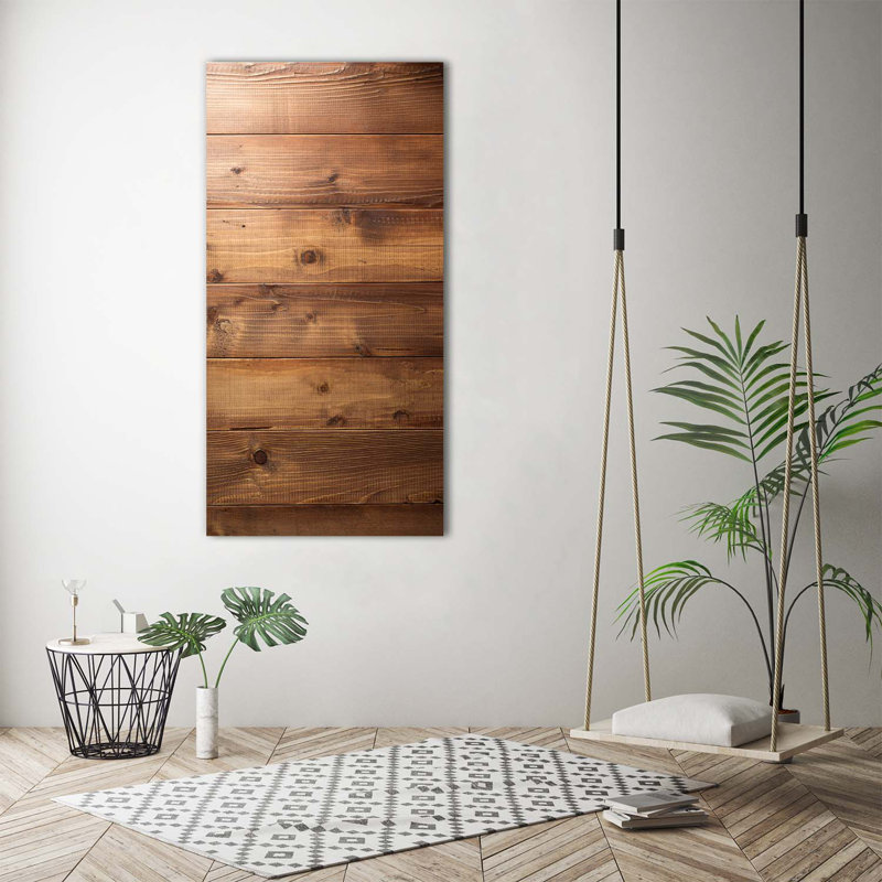 Wooden Background - Wrapped Canvas Print