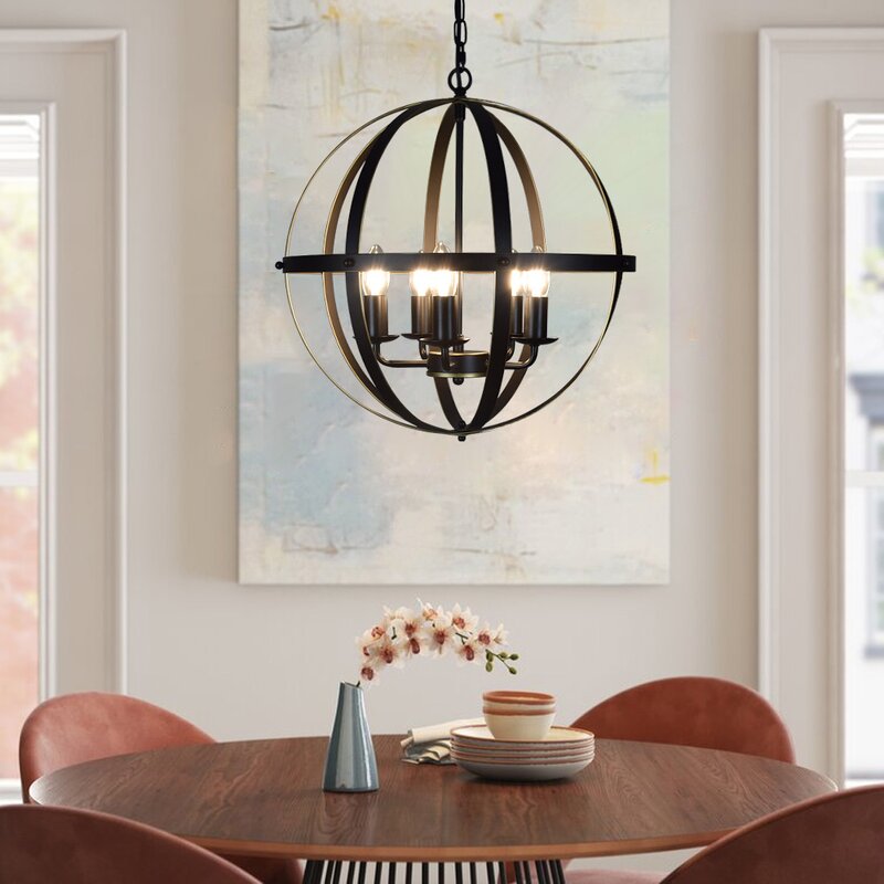 Gracie Oaks Deyonna 5 - Light Kitchen Island Pendant & Reviews | Wayfair