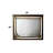 Laveda Pearl White Finish Mirror W/LED
