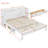 Queen Size Murphy Bed with Large Storage Drawers, Space-Saving Wall Bed for Home, Guest Room or Studio, White-1264204393