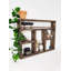 Tablette décorative en bois d'épinette 6 pièces Lansing
