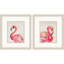 Aquarelle flamant rose S / 2