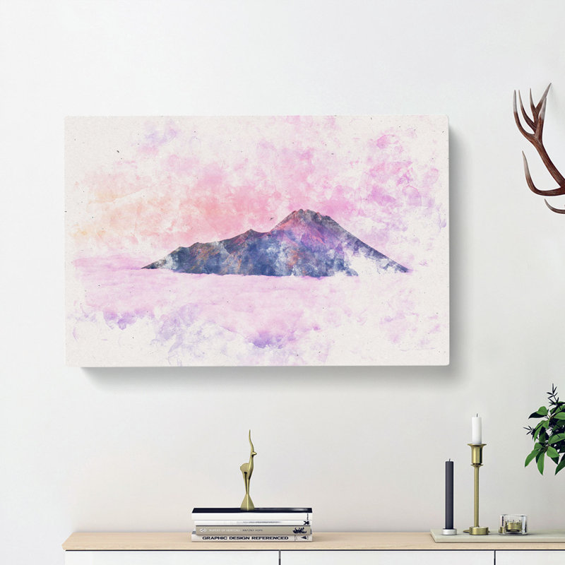 Mount Merapi in Indonesia - Wrapped Canvas, 60cm H x 91cm W x 4cm D