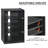 Accent Cabinet, 5-Tier Media Stand Cabinet With 3-Level Adjustable Shelves